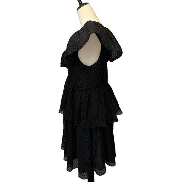 Ganni Black Textured Mini Dress - Picture 11 of 15